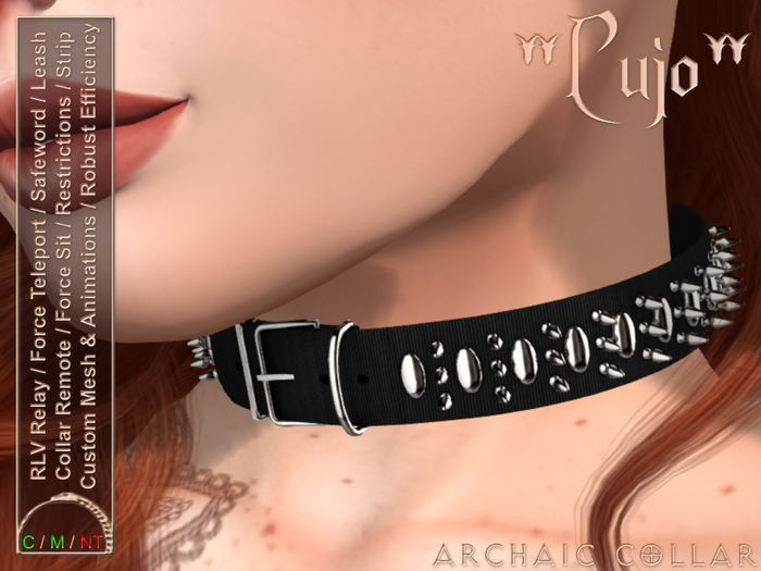 Second Life Marketplace Archaic Collar "Cujo"